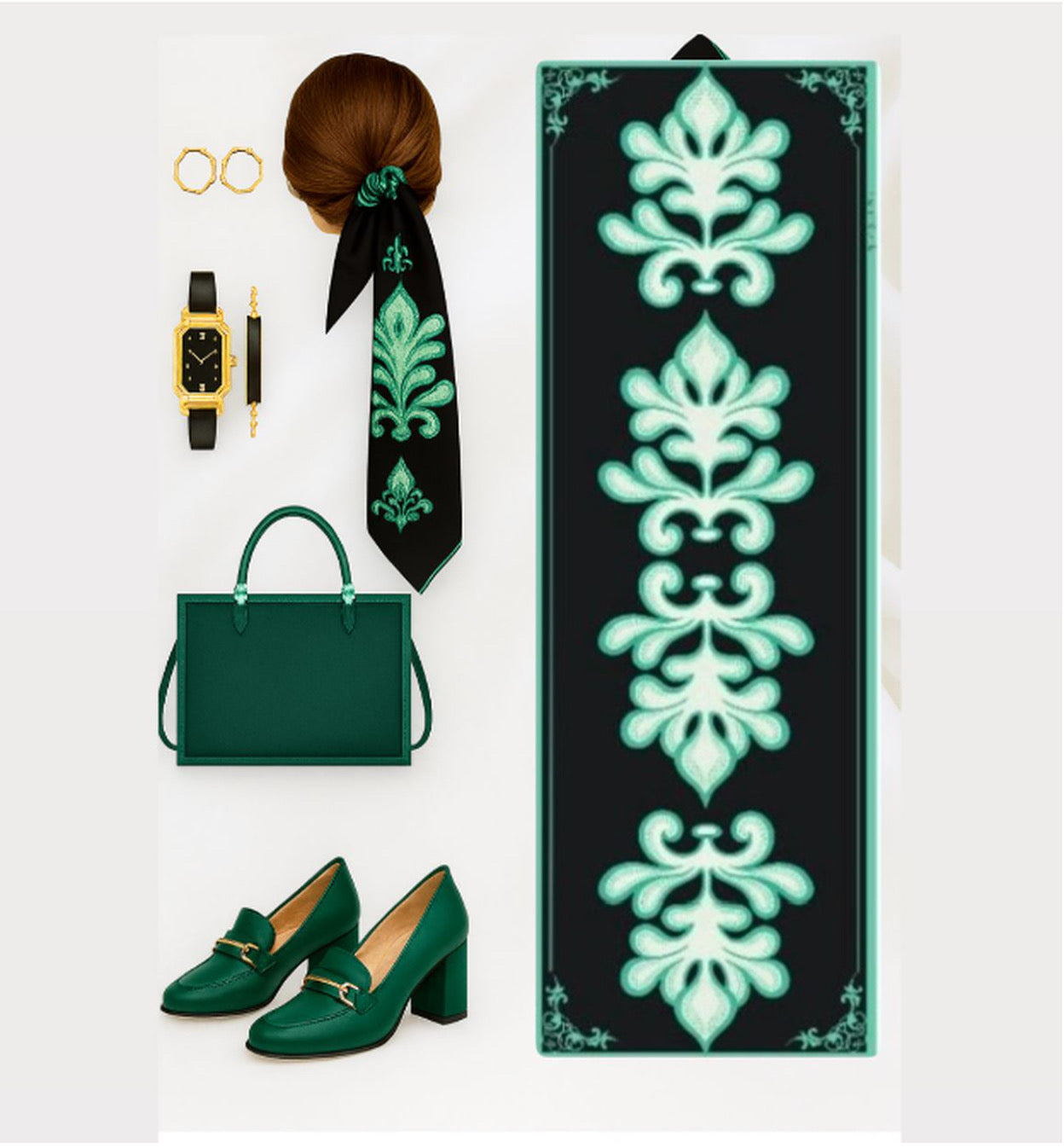Eden Mist - Ethereal Paisley Scarf