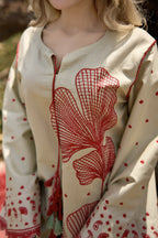 Crimson Bloom (Unstiched)