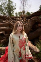 Crimson Bloom (Unstiched)
