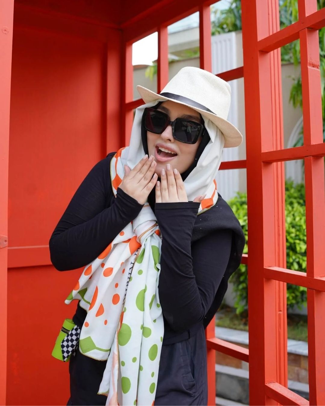 Marigold Haze - Playful Polka Dot Scarf