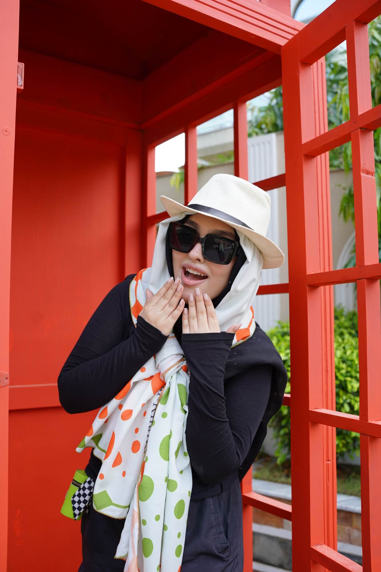 Marigold Haze - Playful Polka Dot Scarf