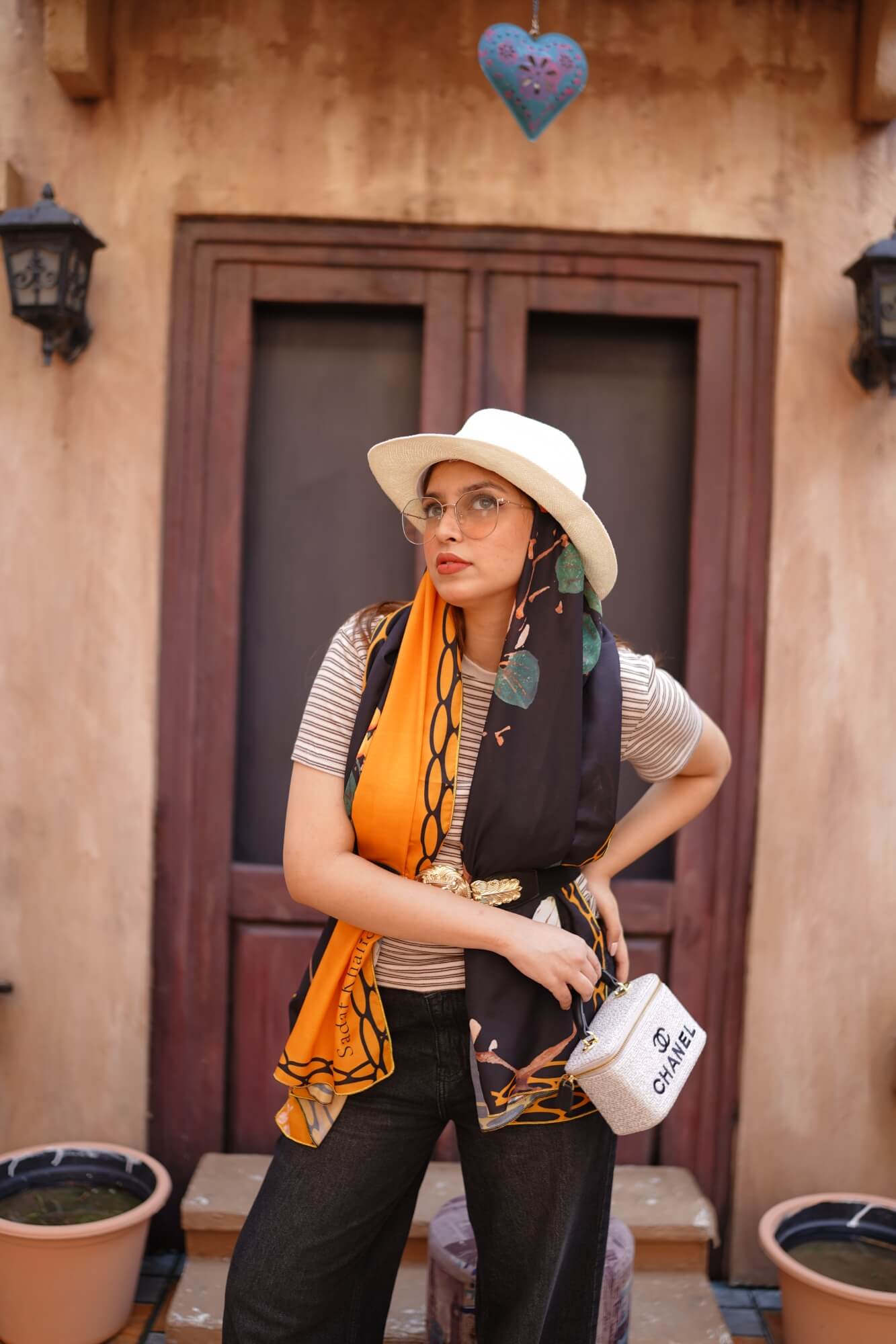 Sunleaf Charm - Bold Statement Scarf